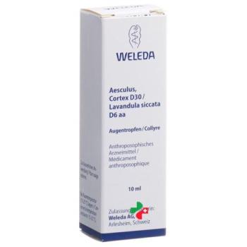 Weleda Aesculus Cortex D 30/Lavandula siccata D 6 aa Gtt Opht 10